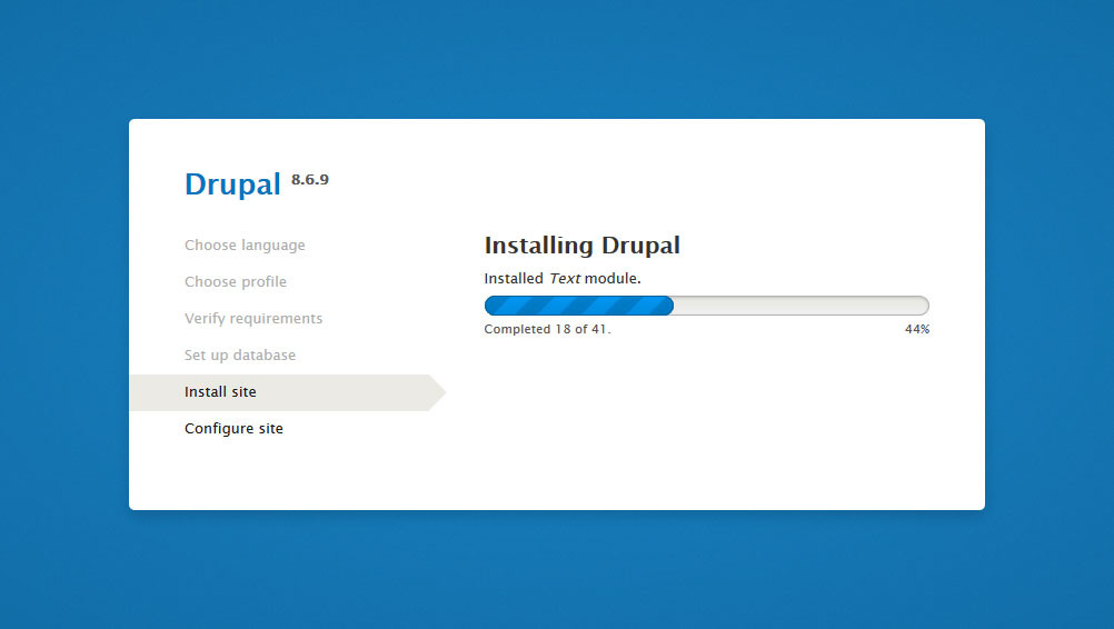  Install Drupal on Your Site